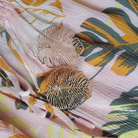 Sanctuary Free Spirit Tropical Top Blouse XL - Picture 5 of 6